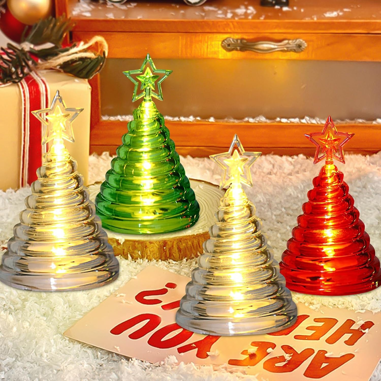 Christmas Tree Shape LED Decorative Lights (12 Pc) Christmas Tree Shape LED Decorative Lights (12 Pc)